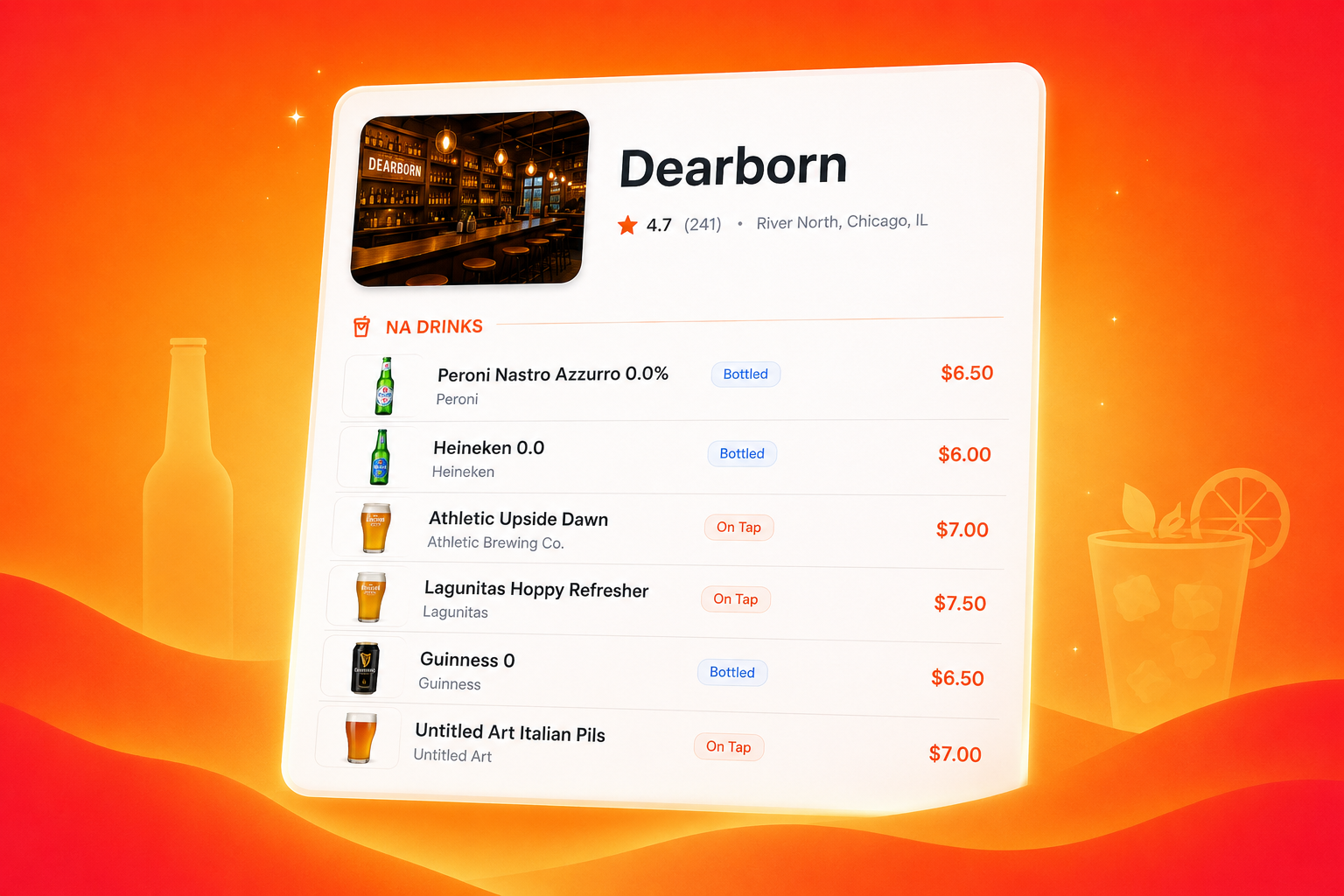 Venue Menus